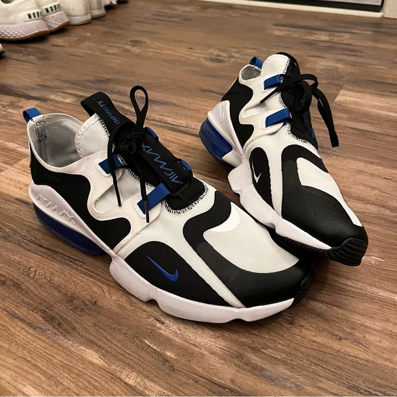 air max infinity blue and white